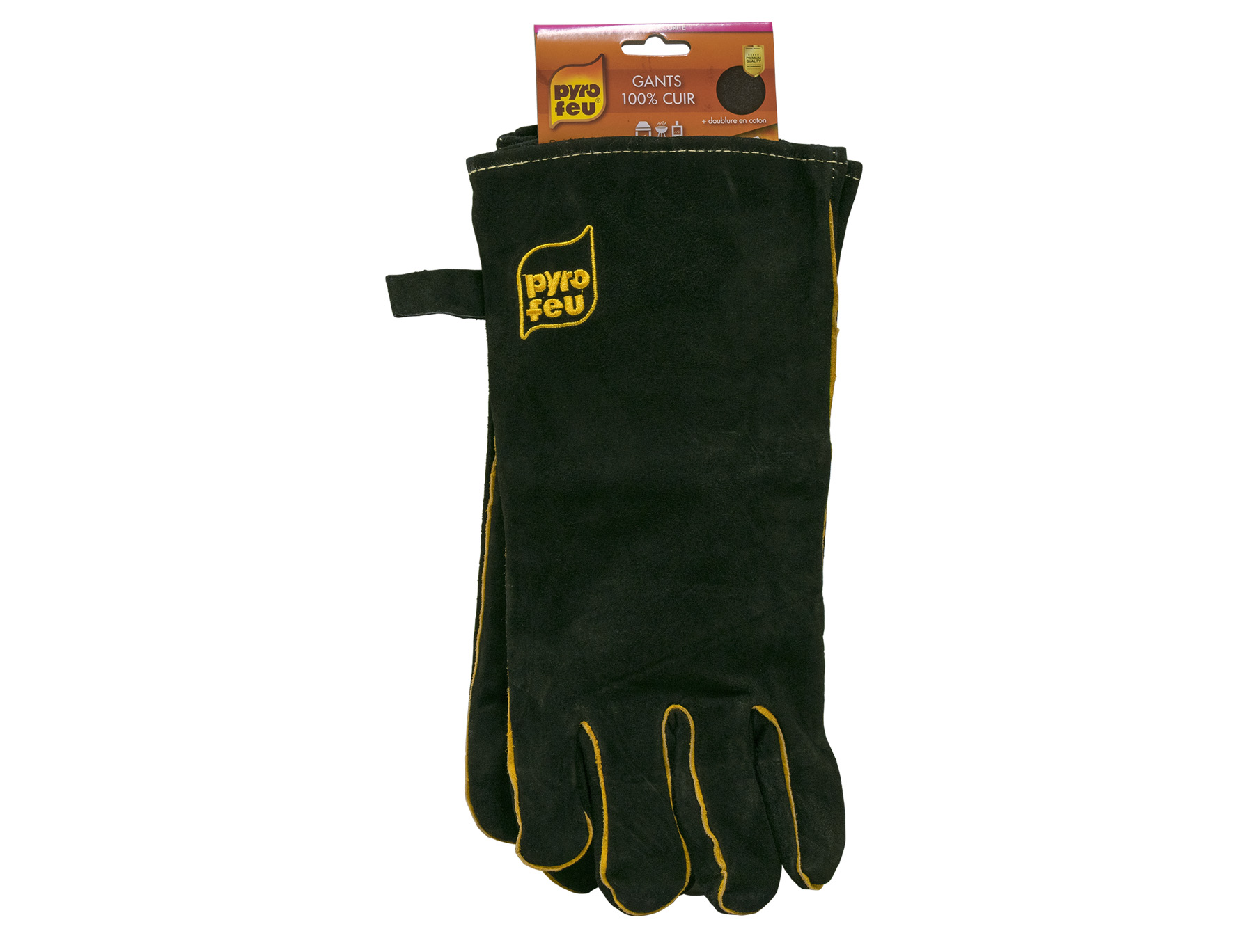 Gants PYROFEU en cuir anti-chaleur 300°C