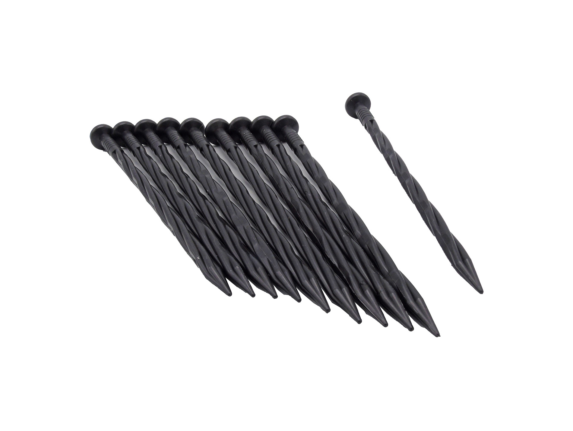 Ancre clou torsadé pour bordure à gazon x10