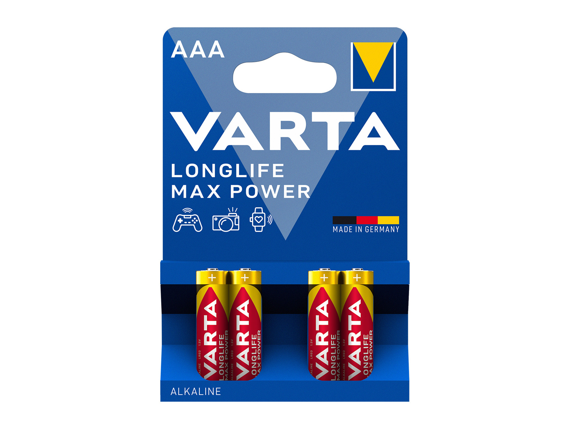 Pile alcaline longlife Max Power LR03-AAA VARTA x4
