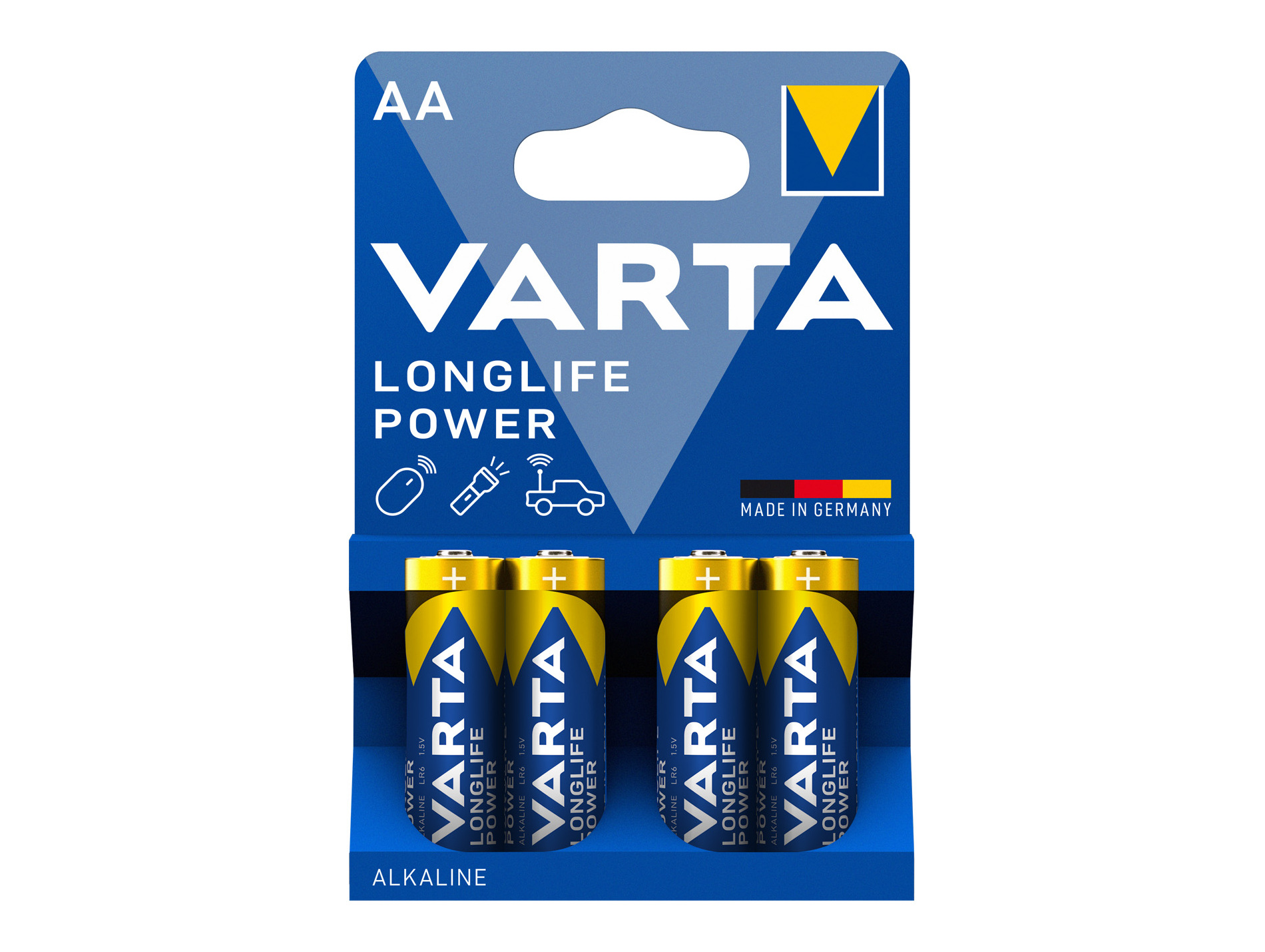 Pile alcaline longlife Power LR06-AA VARTA x4