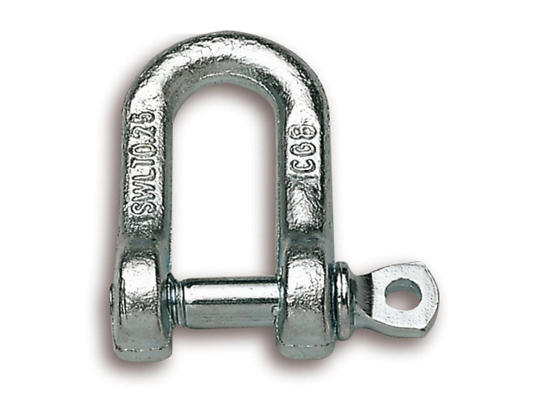 Manille droite acier zingué axe 4,5mm