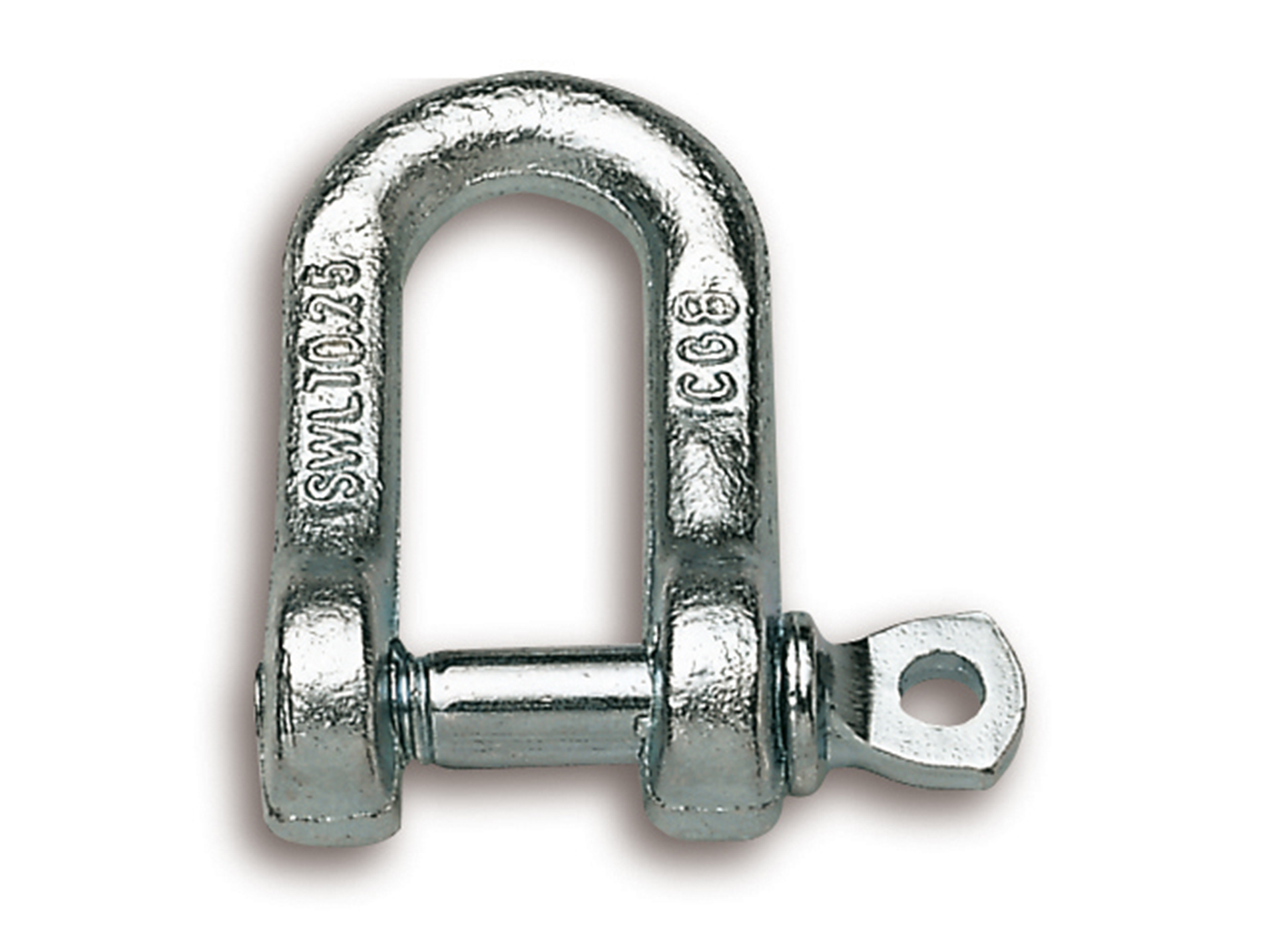 Manille droite acier zingué axe 5,5mm