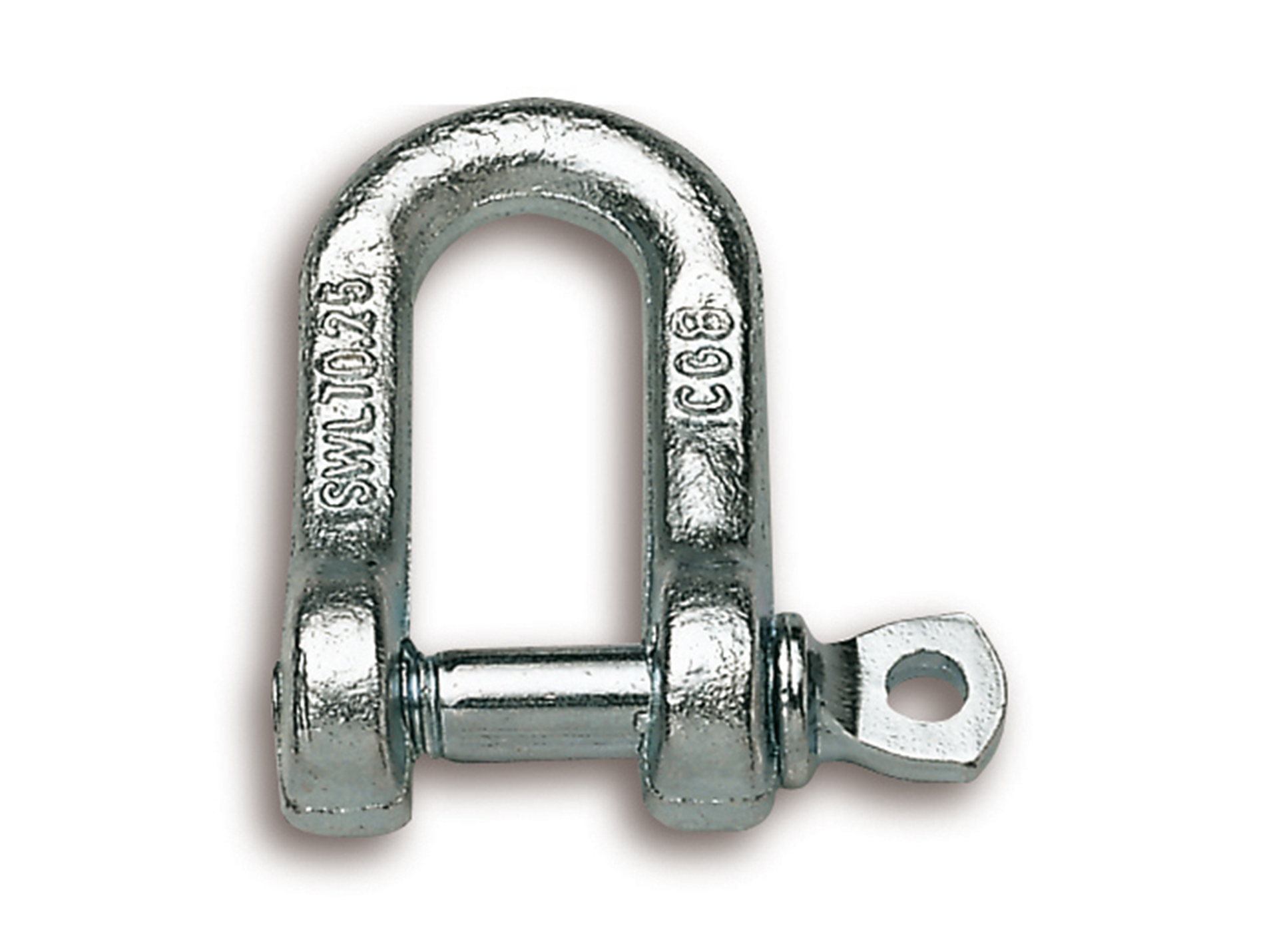 Manille droite acier zingué axe 7,3mm