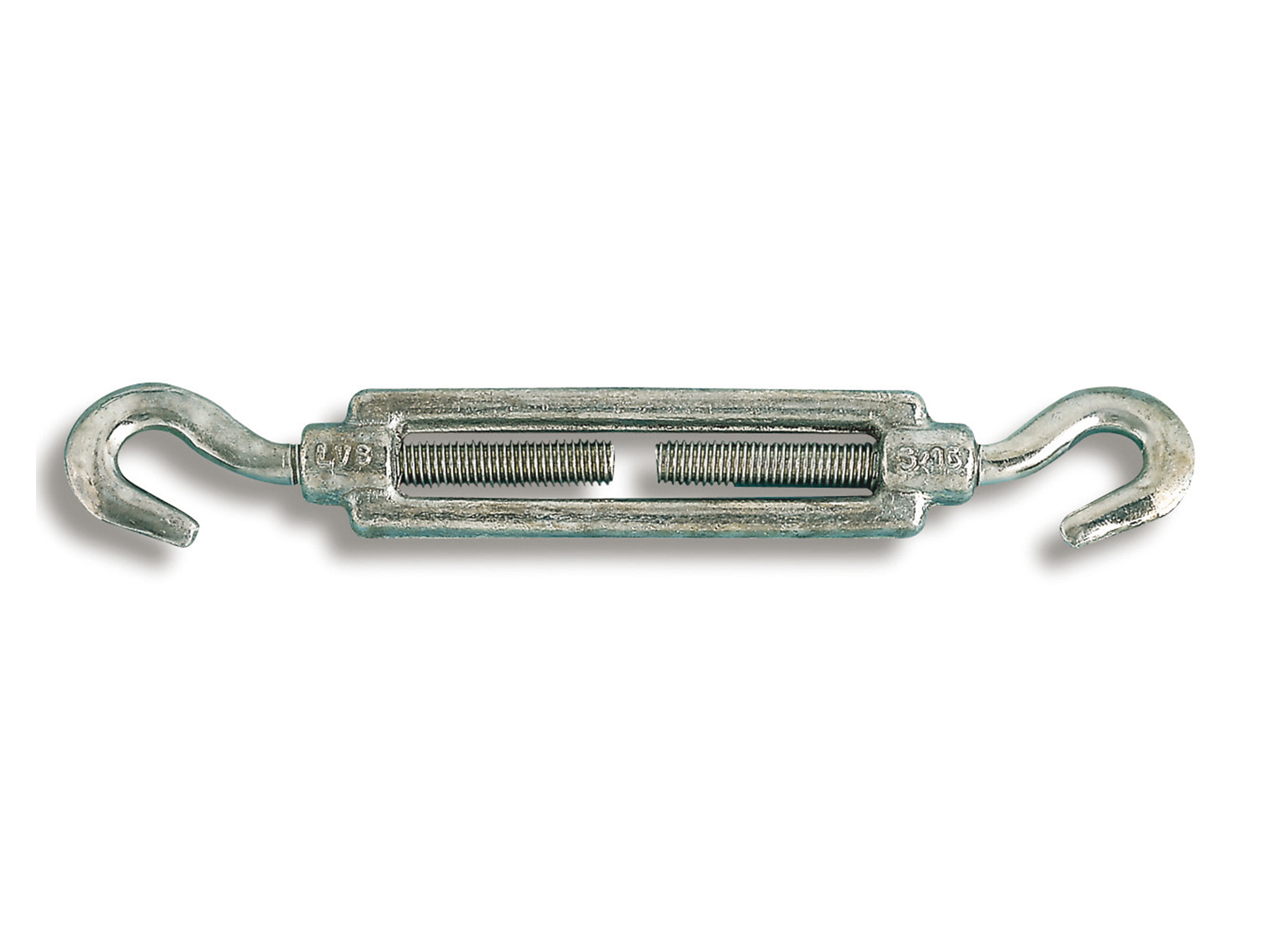 Tendeur 2 crochets acier zingué pour câble Ø8mm