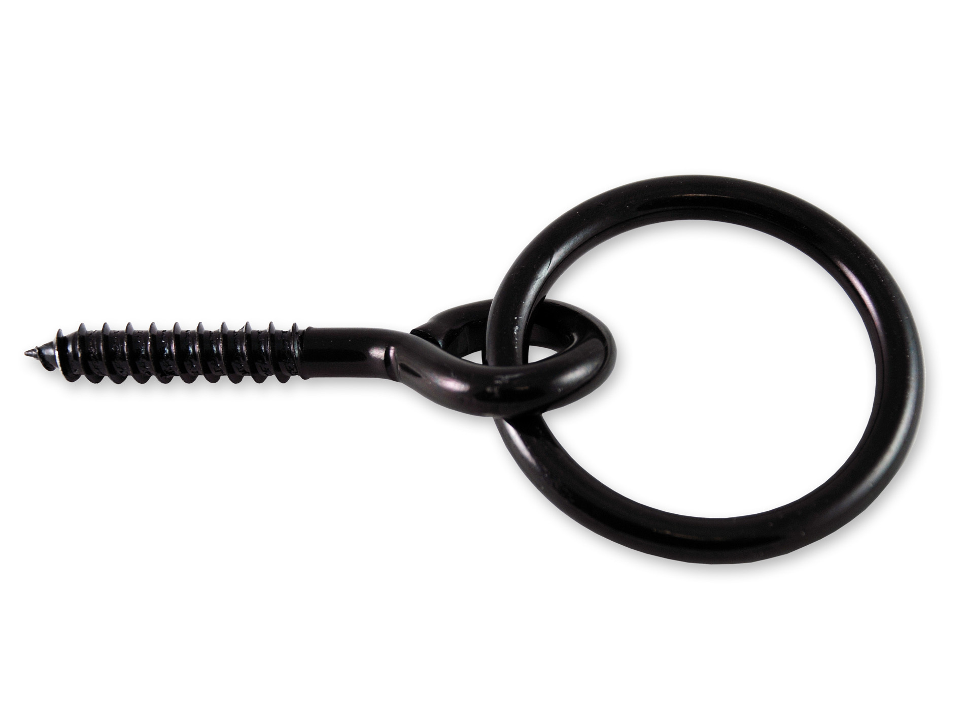 Anneau d'écurie acier zingué Ø50mm L.50mm Noir