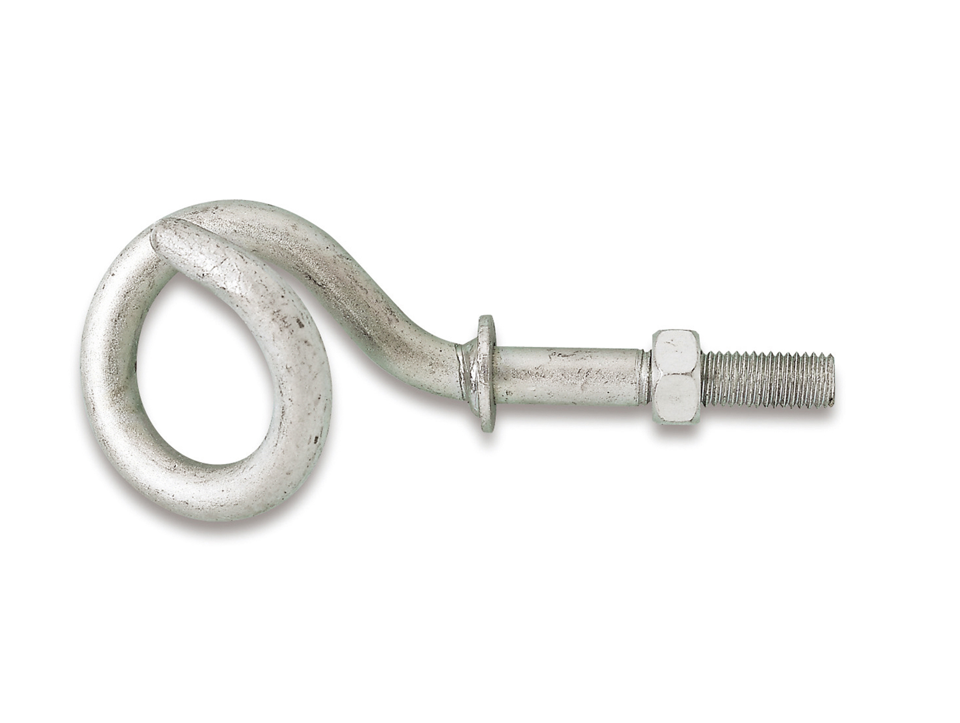 Crochet de gymnase à vis acier zingué Ø14mm 120mm