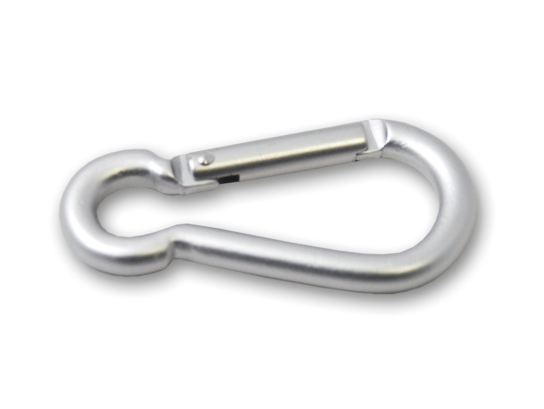 Mousqueton porte-clés aluminium L.60mm
