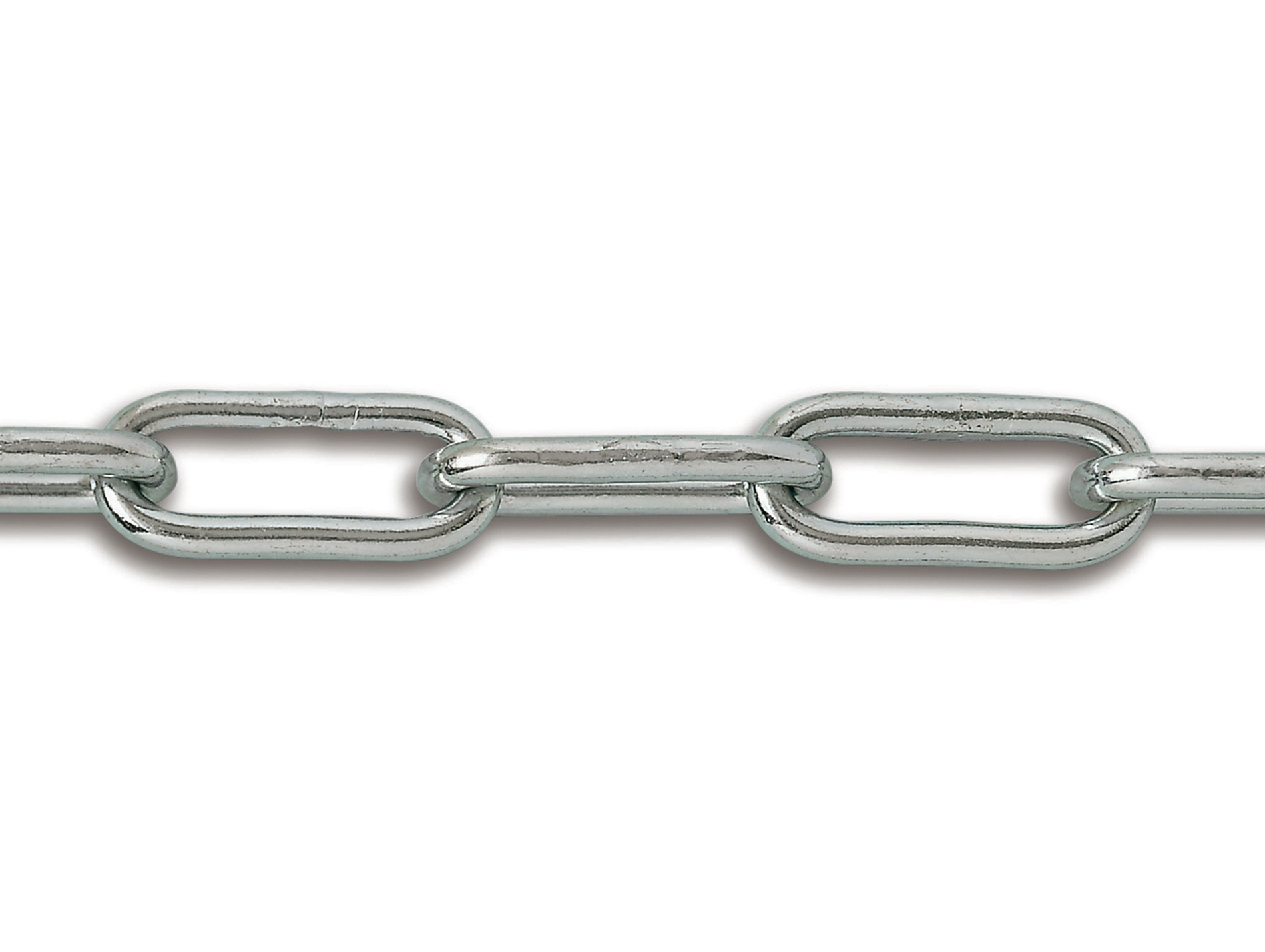 Chaîne soudée maille longue acier zingué Ø8mm - au mètre