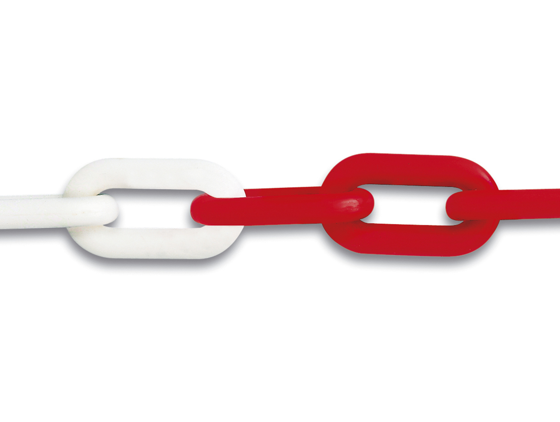 Chaîne signalisation Ø6mm rouge/blanc - au mètre