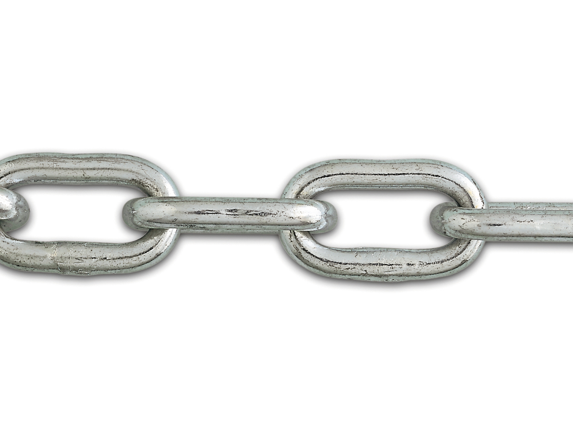 Chaîne soudée maille courte acier zingue Ø4mm - au mètre