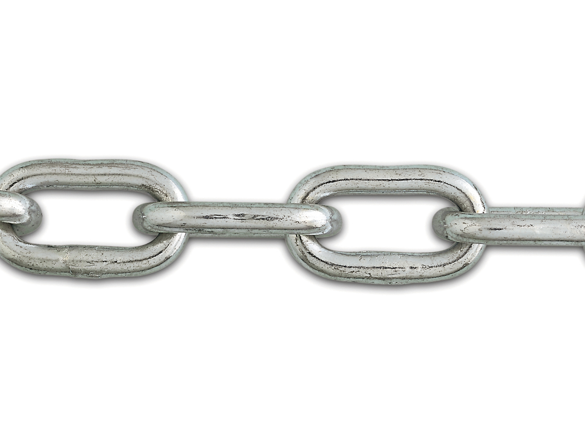 Chaîne soudée maille courte acier zingue Ø8mm - au mètre