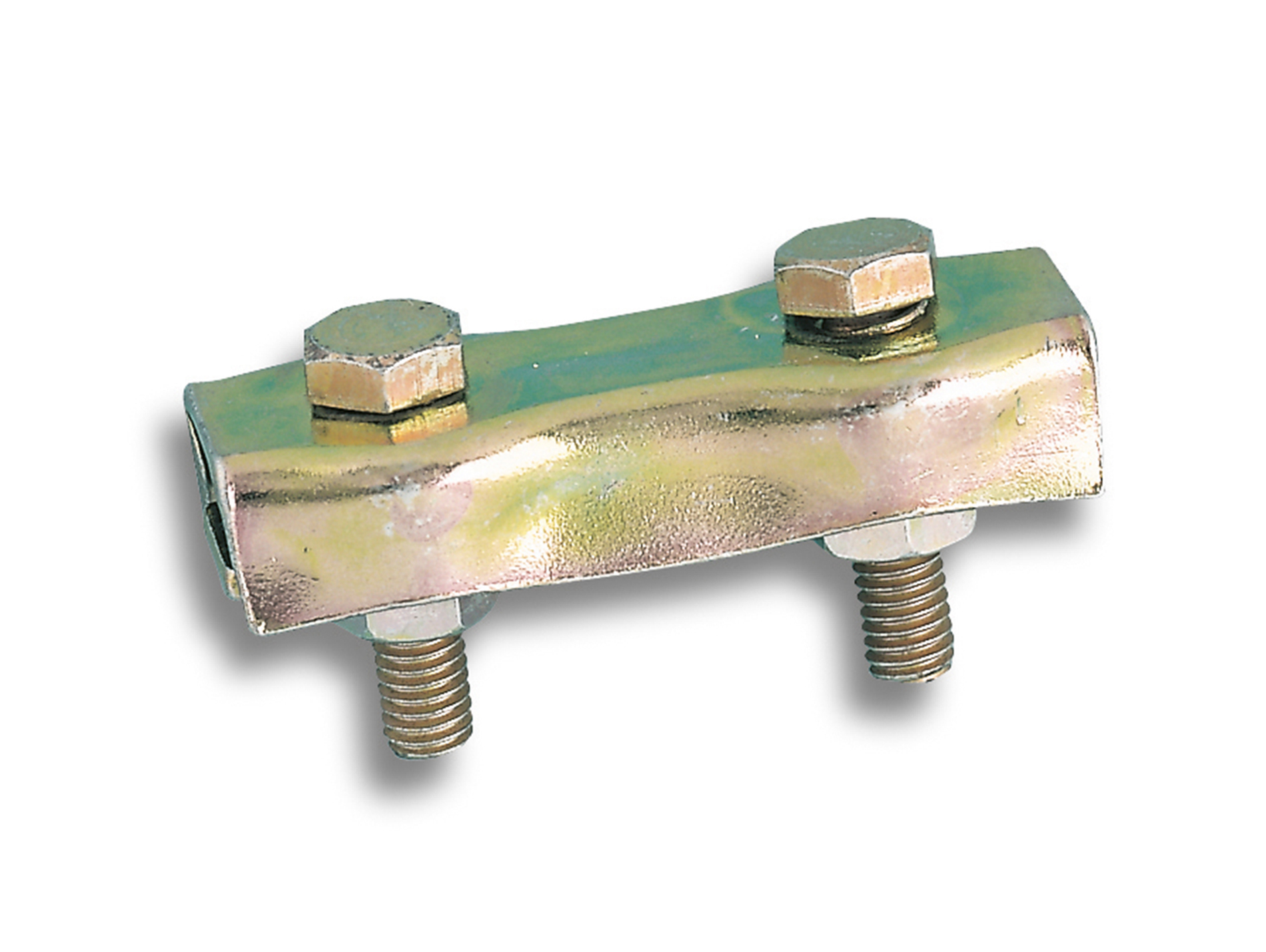 Serre-câble plat 2 boulons acier zingué pour câble Ø2mm x4