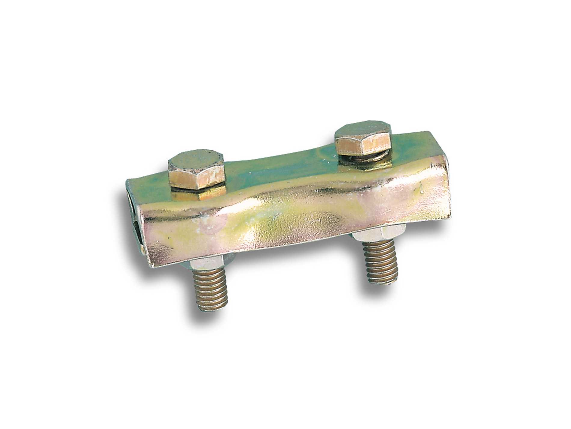 Serre-câble plat 2 boulons acier zingué pour câble Ø6mm x2