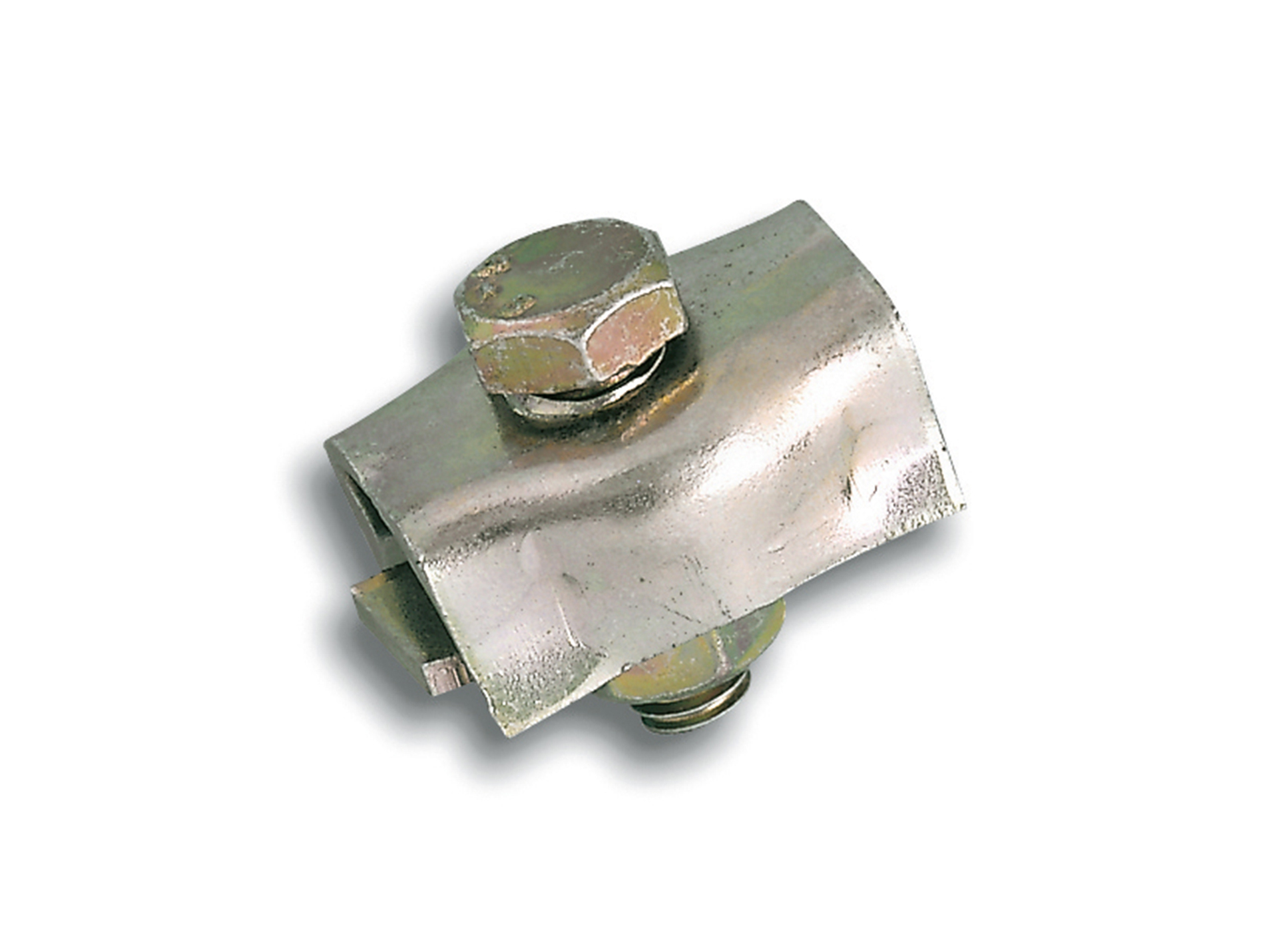 Serre-câble plat 1 boulon acier zingué pour corde Ø4mm x6