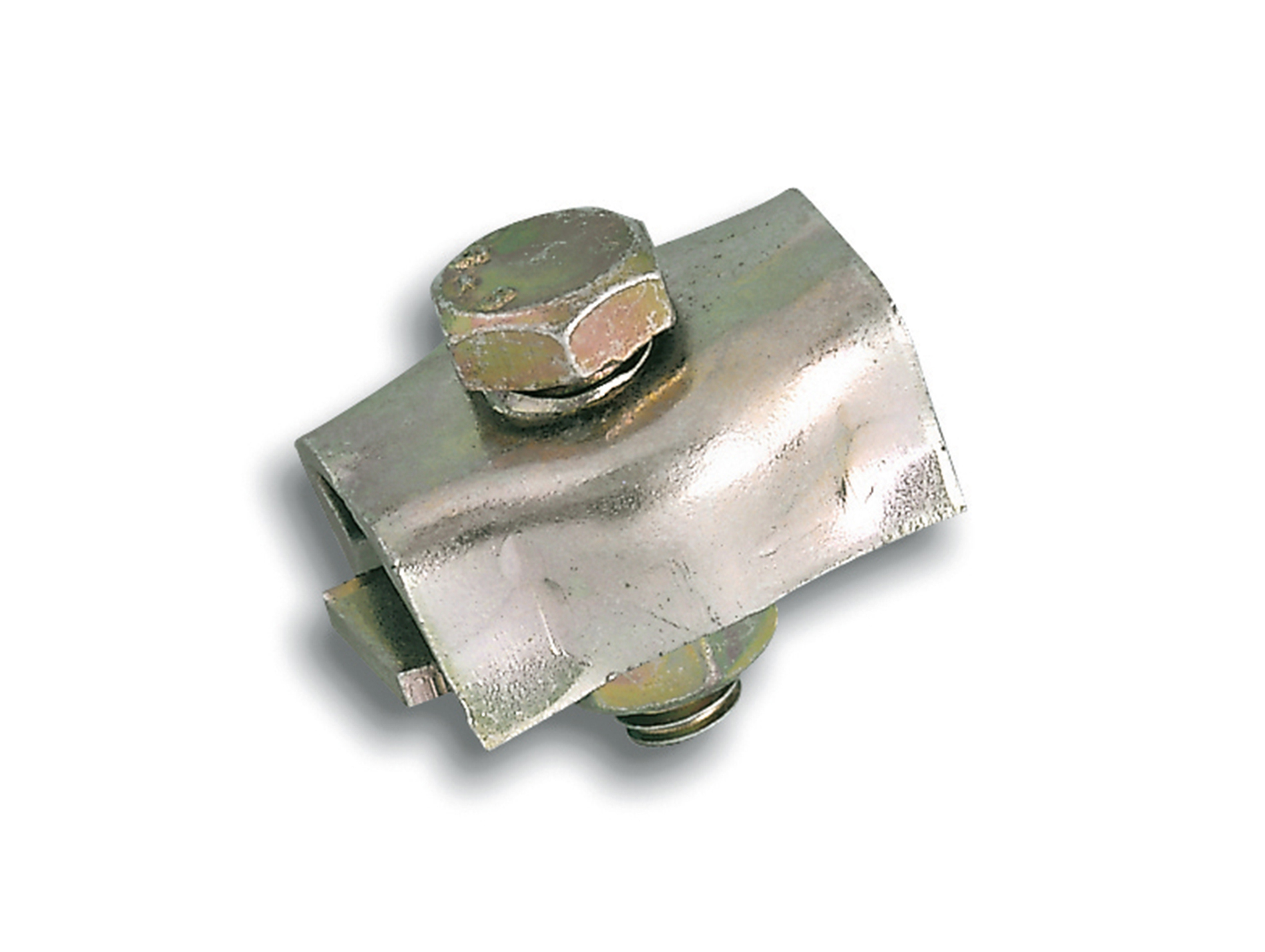 Serre-câble plat 1 boulon acier zingué pour câble Ø6mm x2