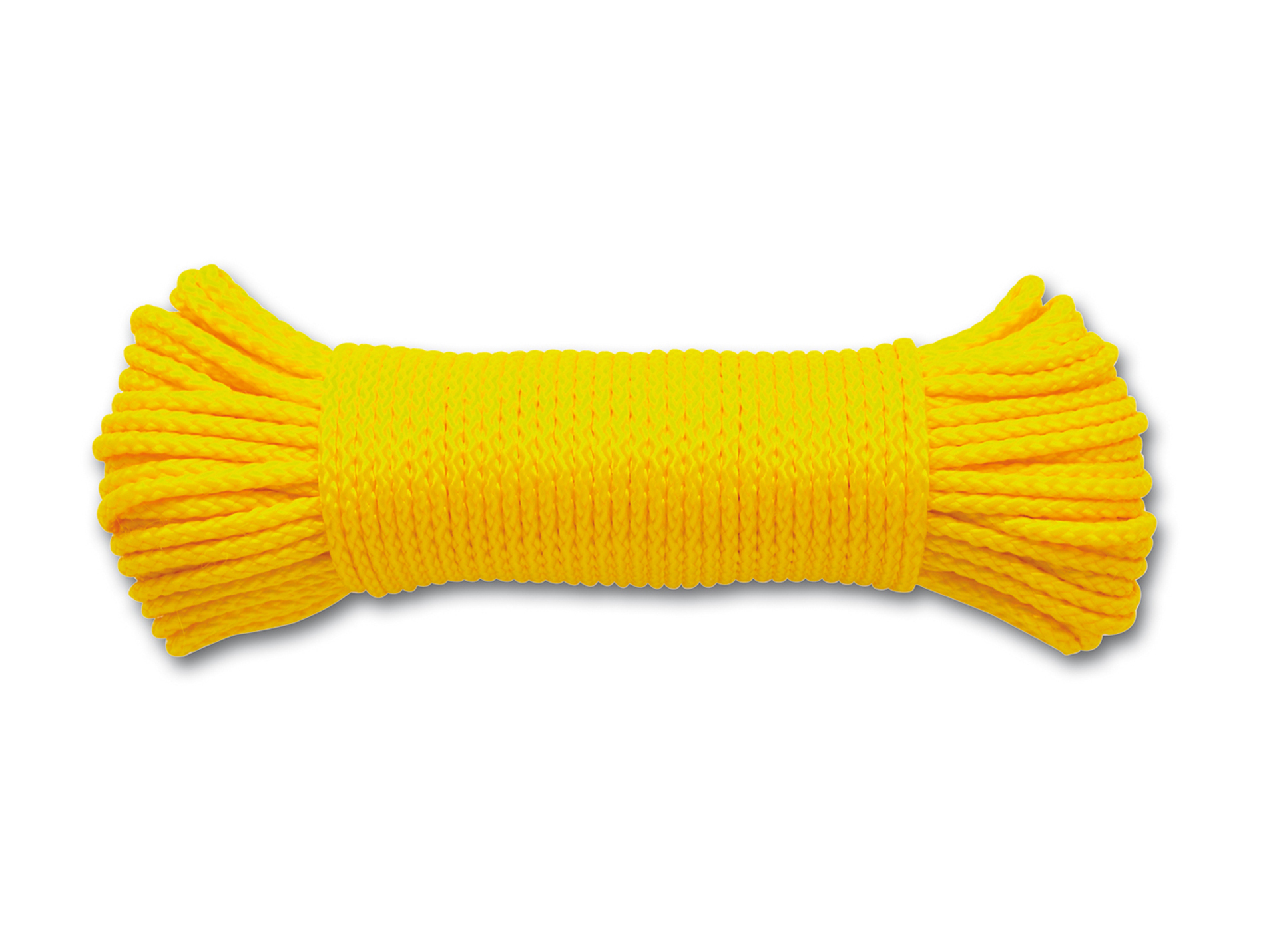Corde tressée polypropylène Ø2,8mm 20m jaune