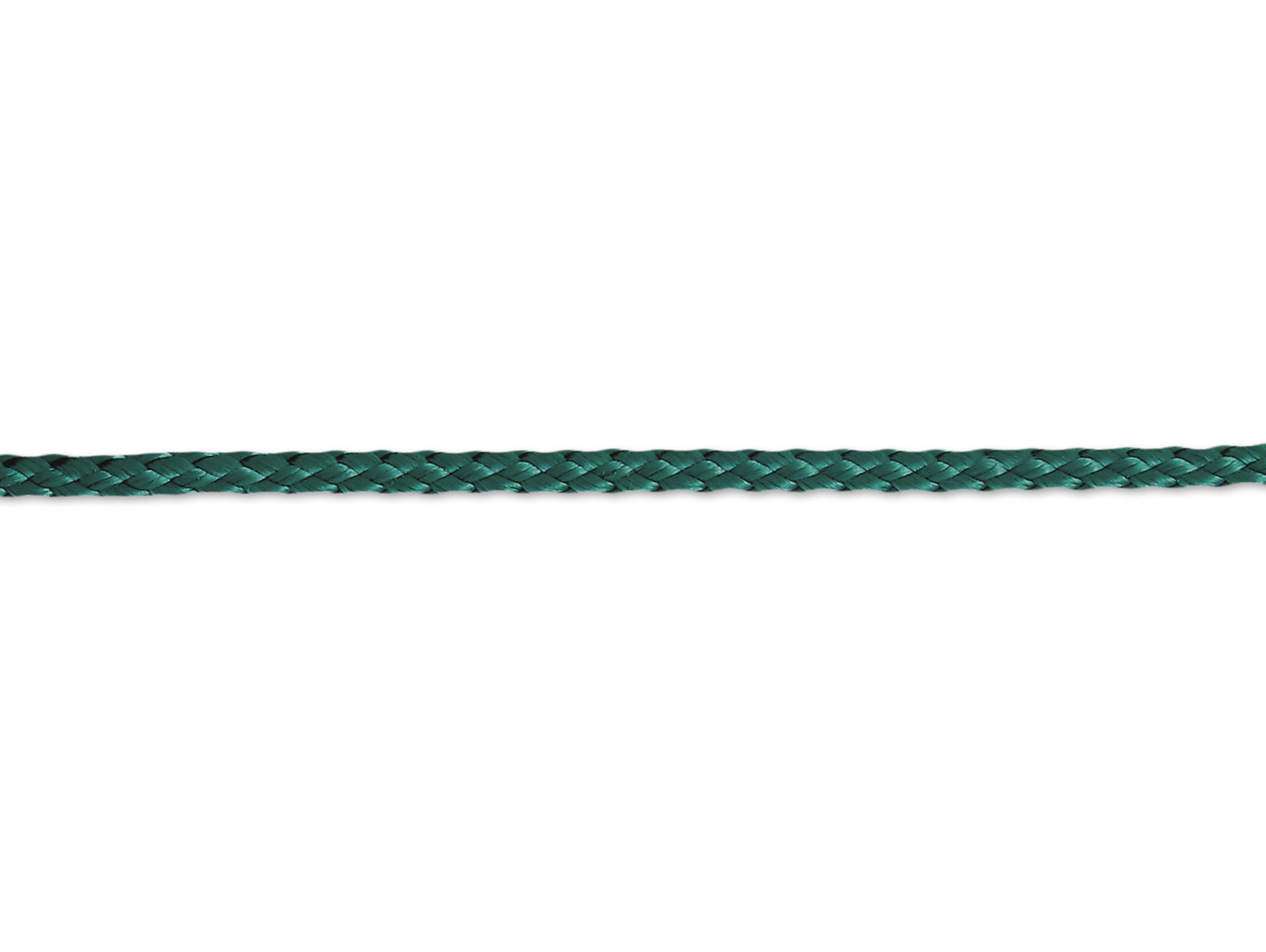 Corde tressée polypropène Ø4mm verte - au mètre