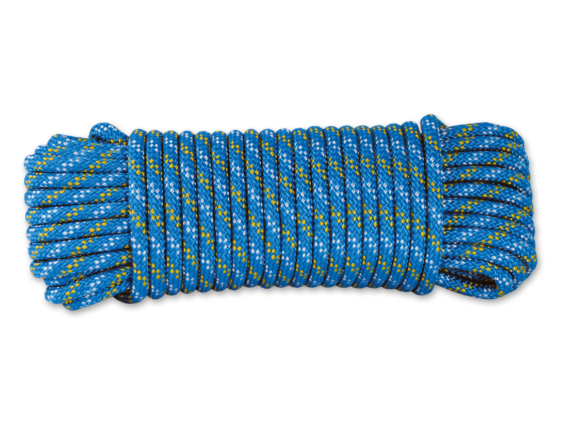 Corde tressée polypropylène Ø6mm 15m bleue