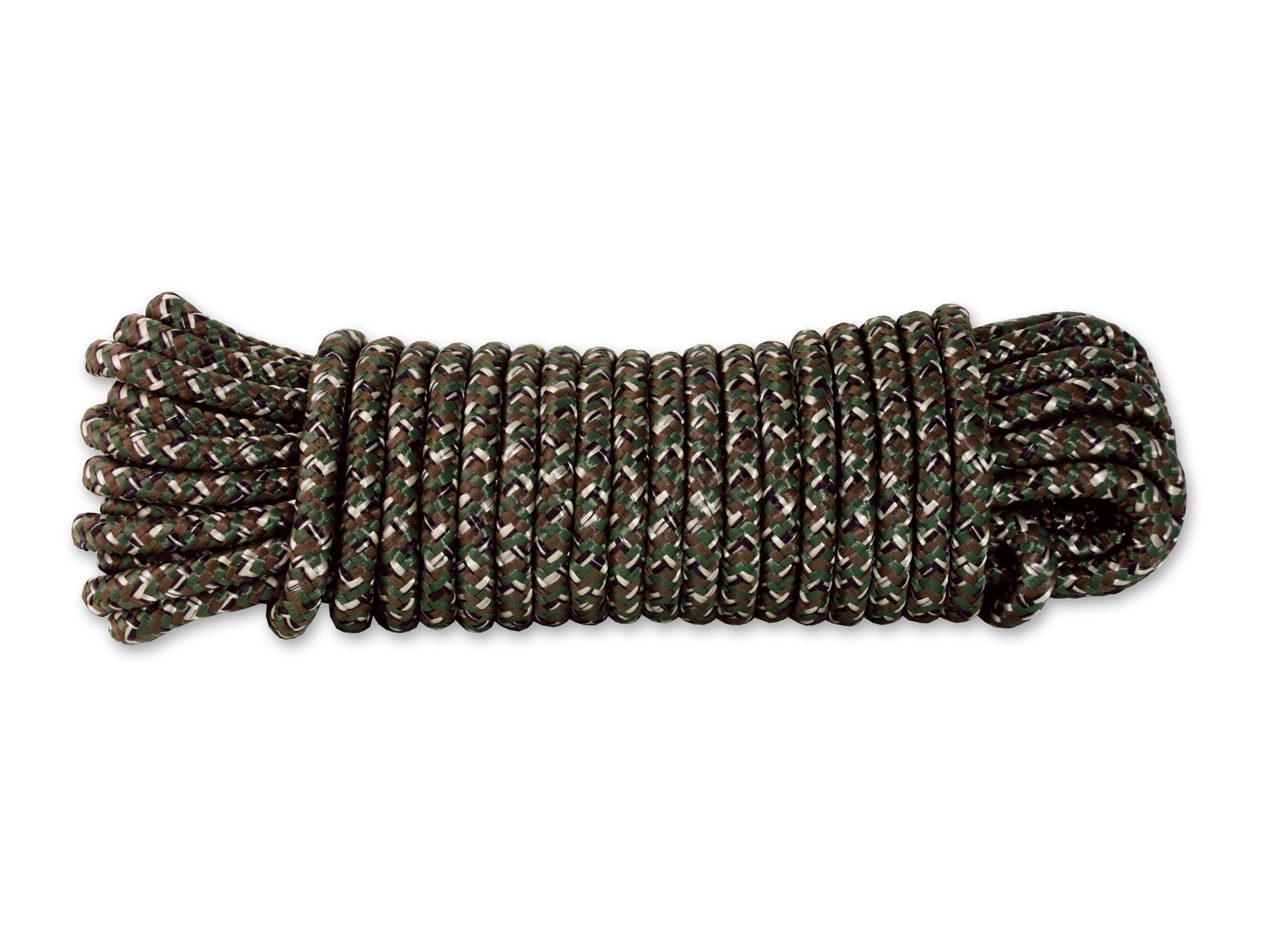 Corde tressée polypropylène Ø6mm 15m camouflage