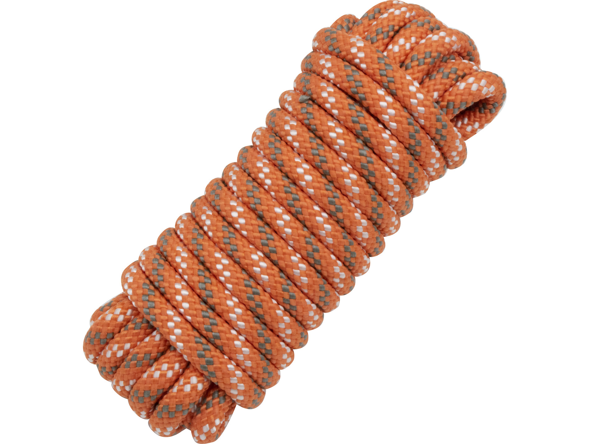 Corde tressée polypropylène Ø10mm 7,50m orange