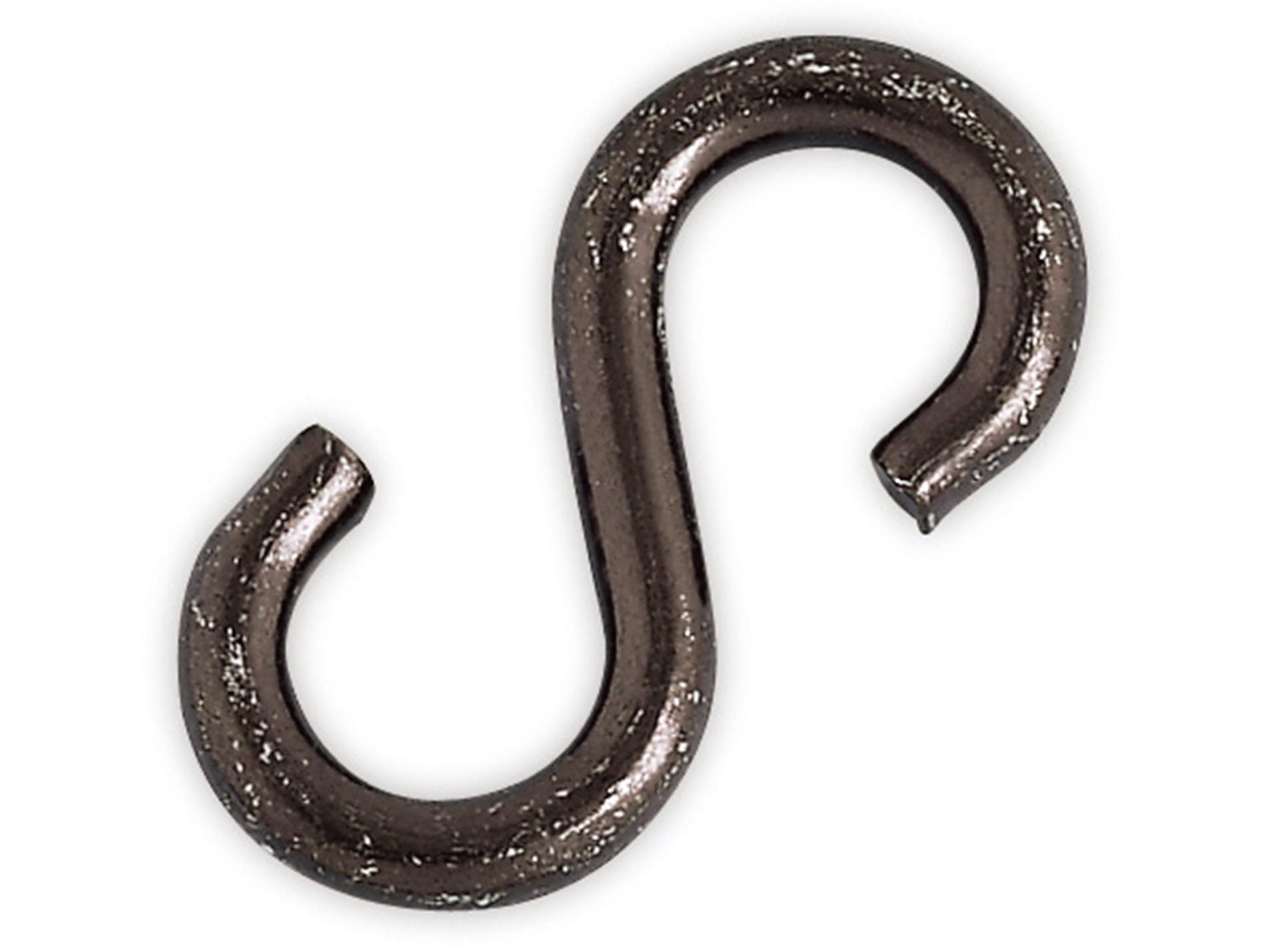 Esses égales acier zingué Ø4mm noir x6