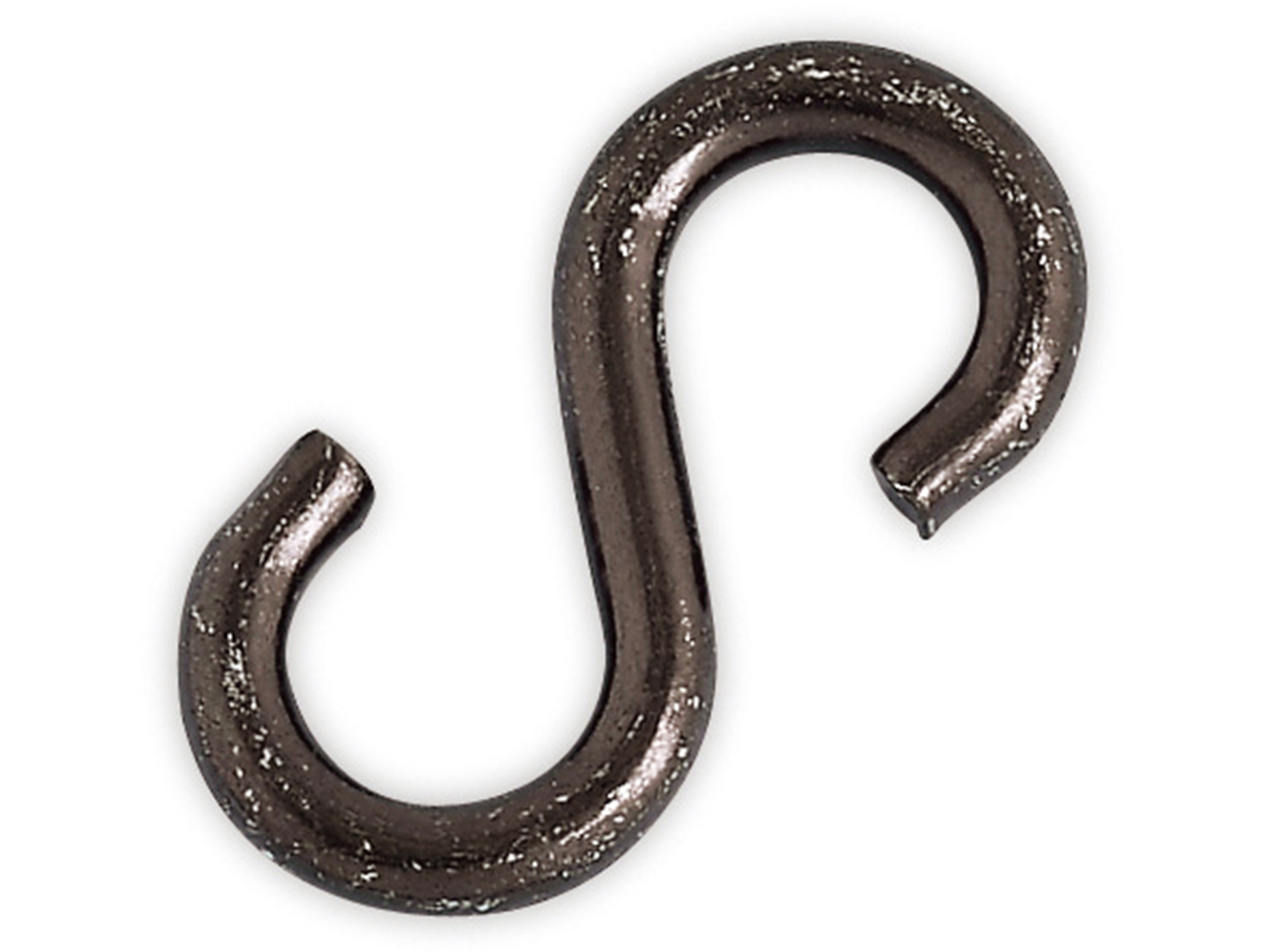 Esses égales acier zingué Ø5mm noir x2