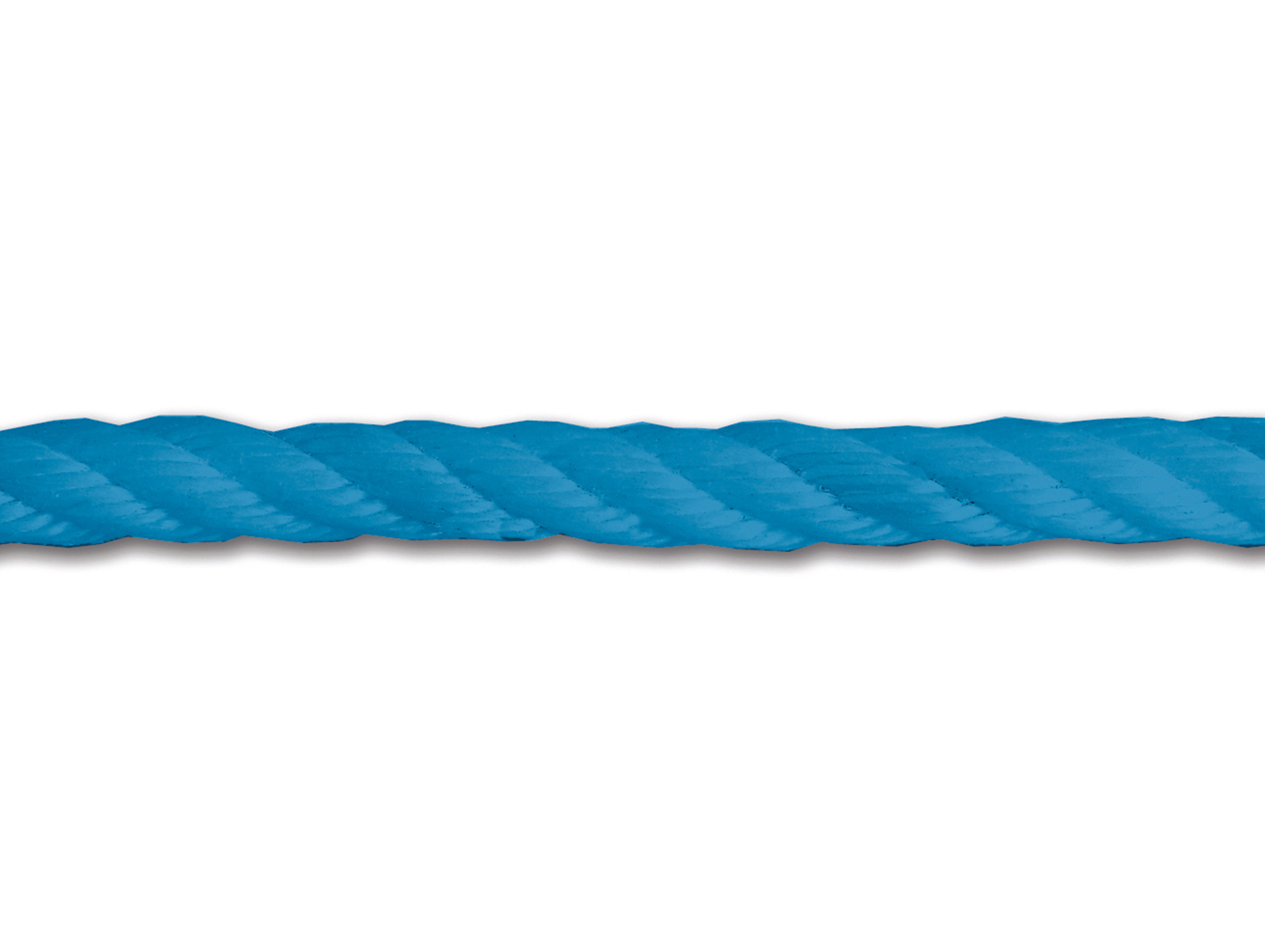 Corde torsadée polypropène Ø10mm bleue - au mètre
