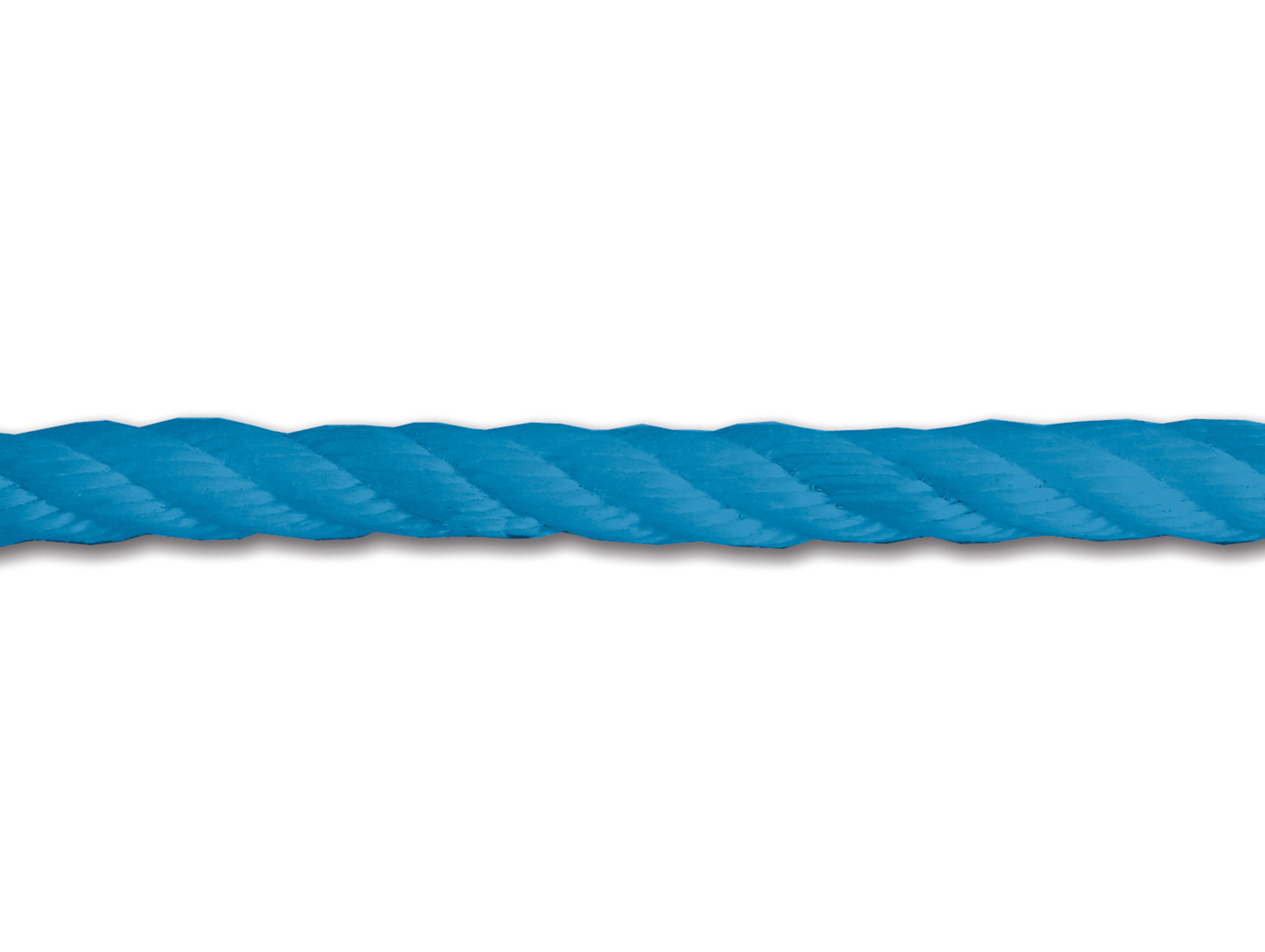 Corde torsadée polypropène Ø14mm bleue - au mètre