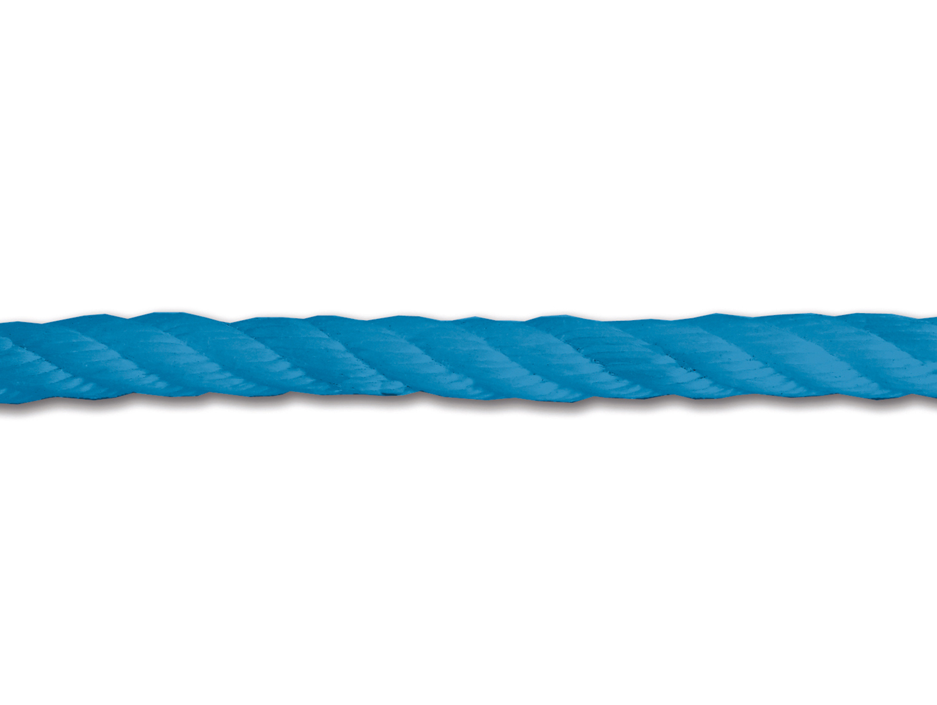Corde torsadée polypropène Ø16mm bleue - au mètre
