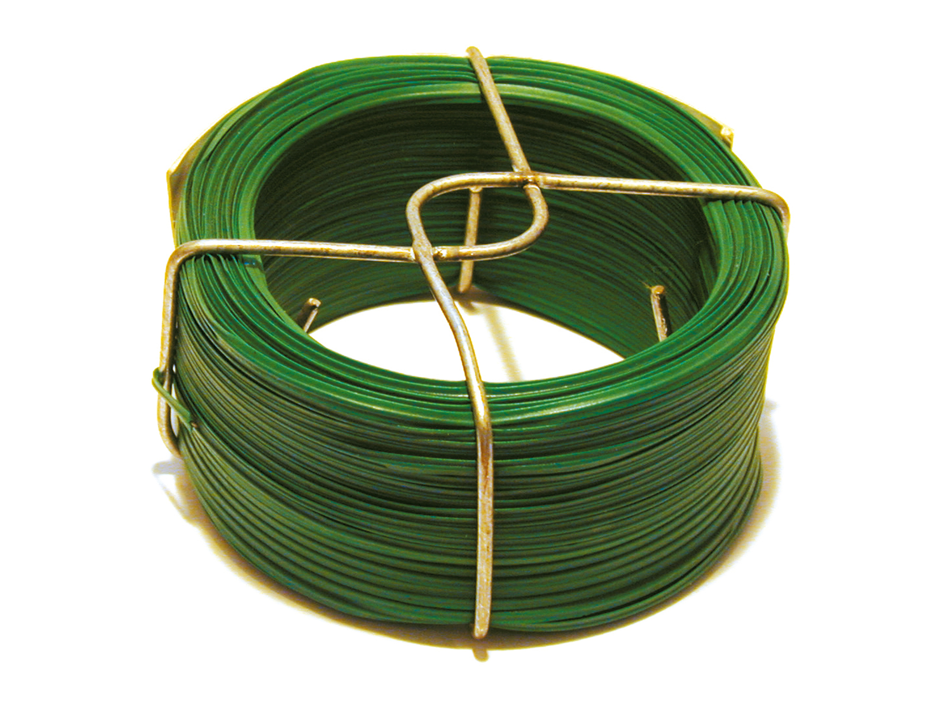 Lien métallique Filpack plastifié L.40m vert