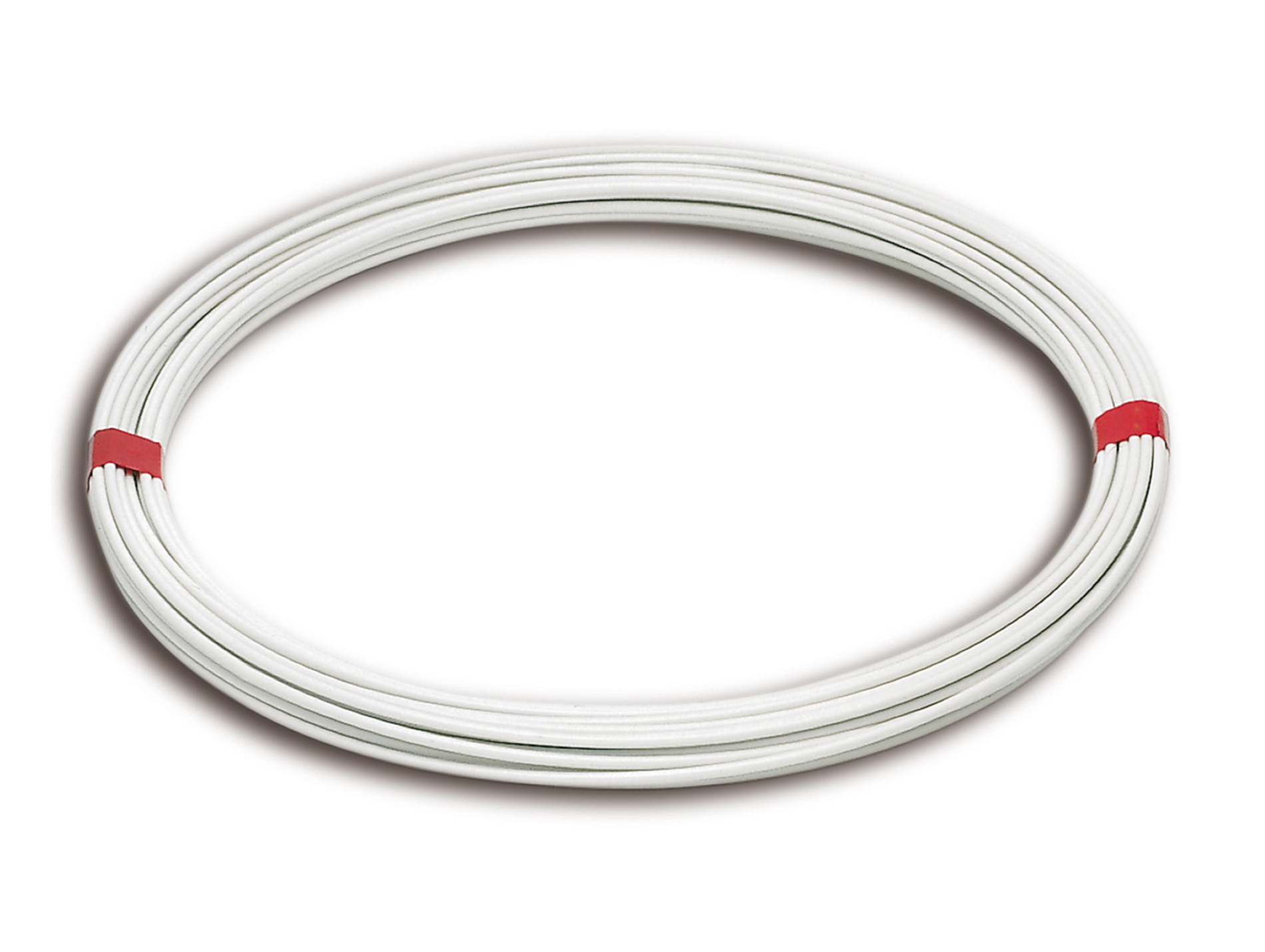 Fil à linge acier plastifié Ø2,7mm L.20m blanc