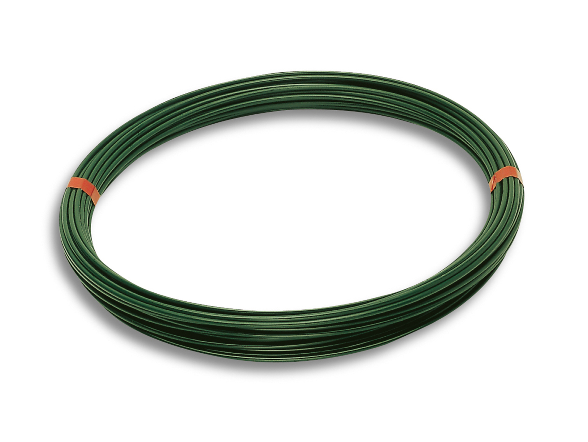 Fil de tension acier plastifié vert Ø2,7mm L.20m