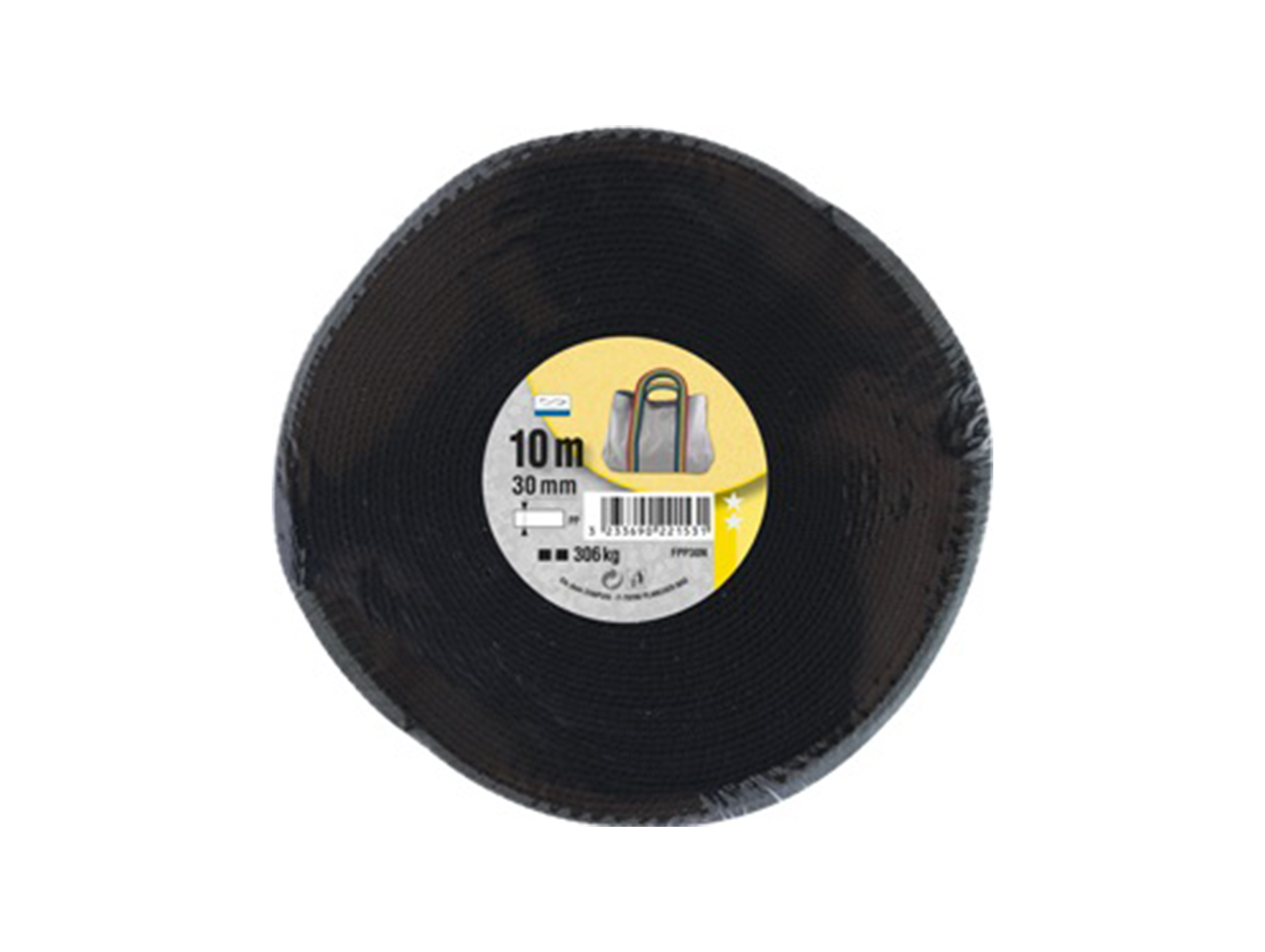 Sangle polypropylène L.10m noir