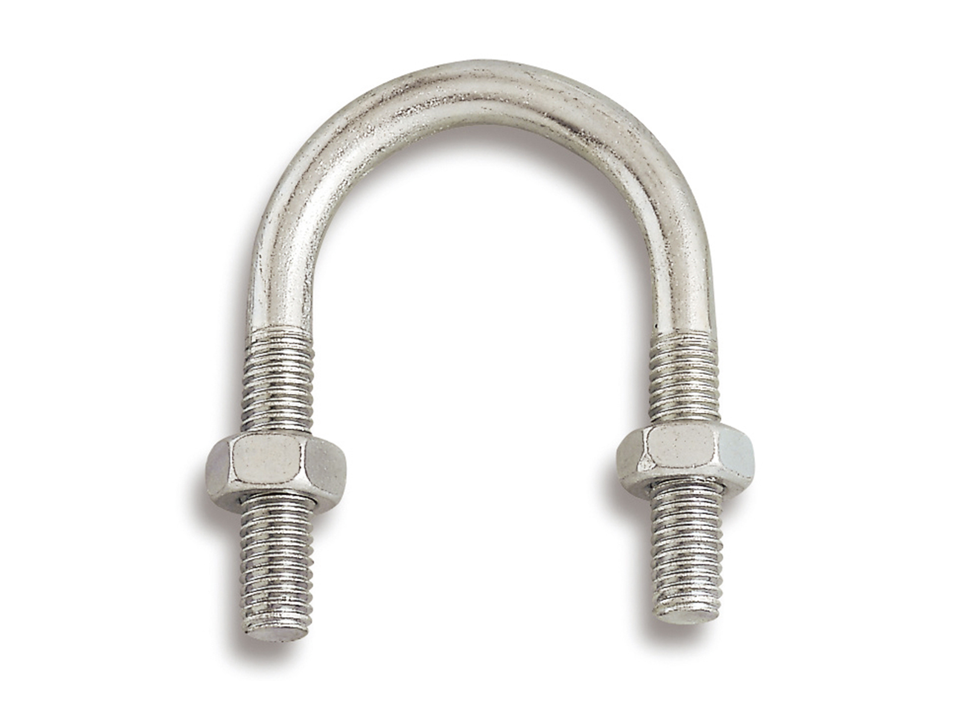 Bride fixation tubulaire acier zingué Ø8mm x2